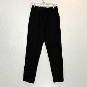 Equipment Warsaw Wool Black Ankle Pant Trousers